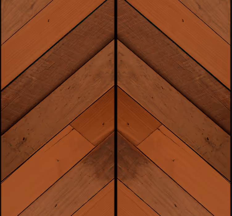 Herringbone Pattern wood feature wallpaper - TenStickers