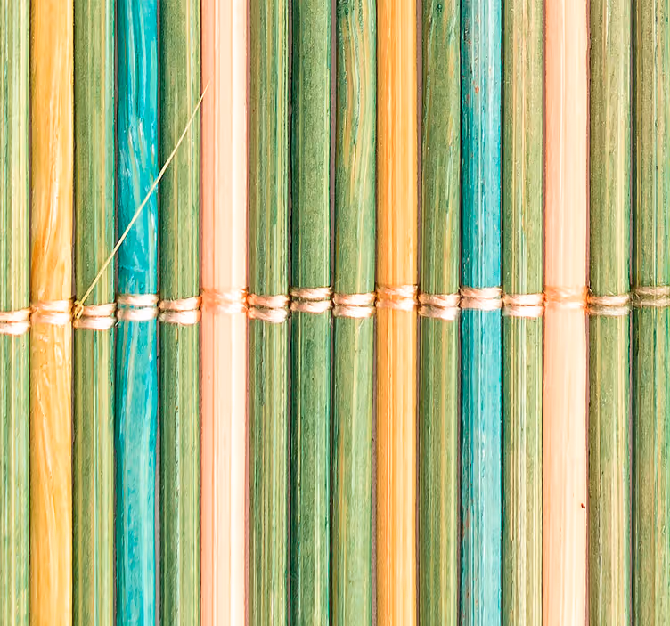 Bamboo Textured Surface wood feature wallpaper - TenStickers