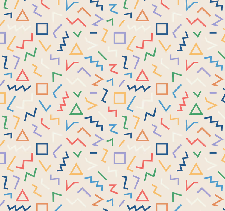Wallpaper geometric in geometric pattern hues - TenStickers