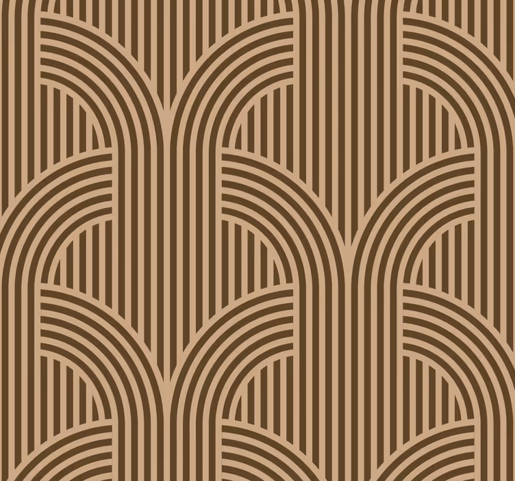 Art Deco Arch wallpaper geometric - TenStickers