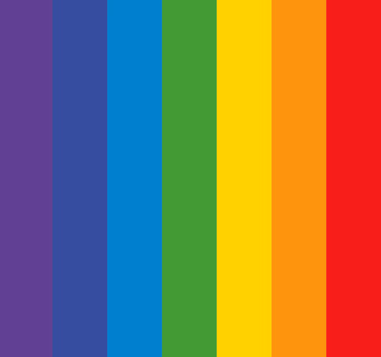 Rainbow colors Vertical Wallpaper - TenStickers