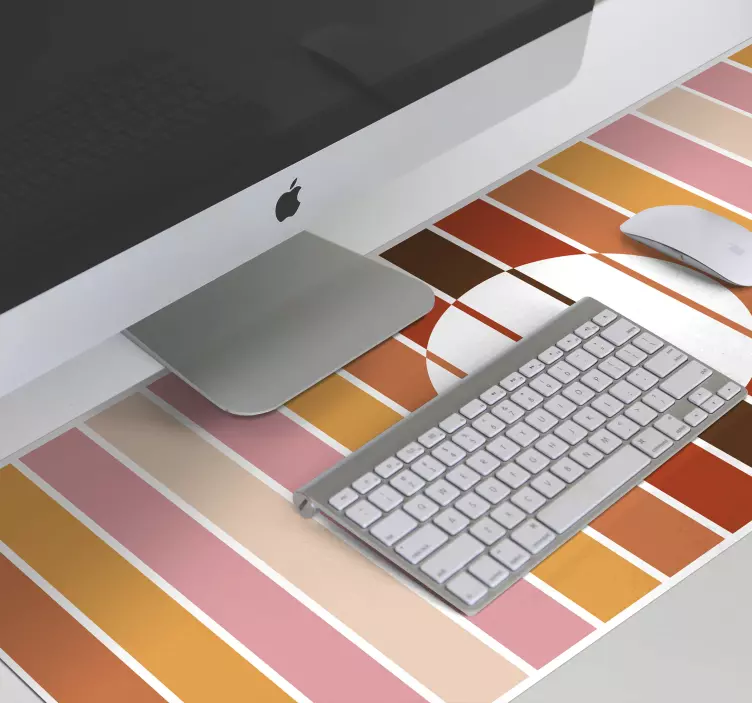 70's striped sun mouse pad - TenStickers