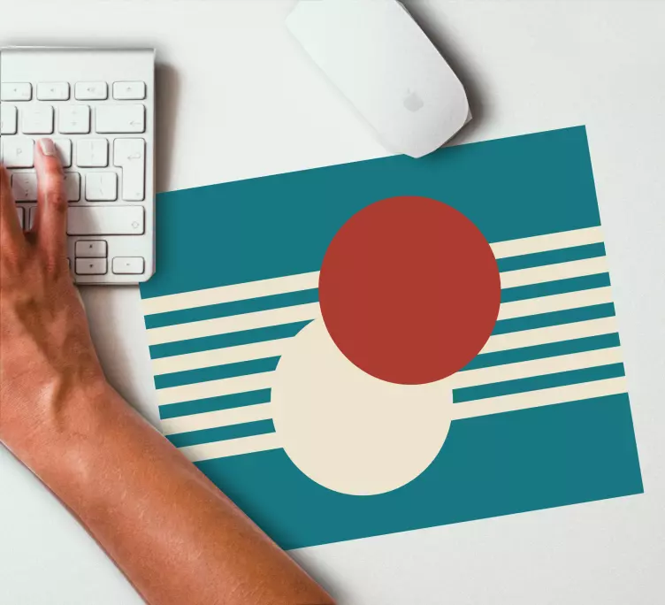 Geometric Circular Composition mouse pad patterns - TenStickers