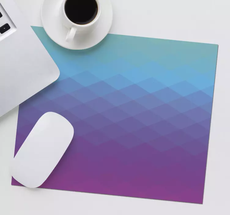 Geometric Gradient Waves mouse pad patterns - TenStickers