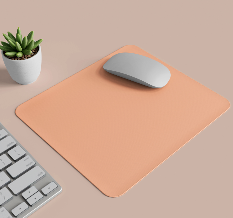 Peach fuzz vinyl mouse mats - TenStickers