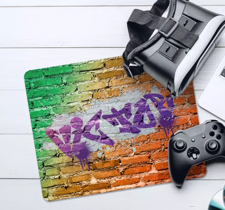 Personalized Graffiti mouse pad - TenStickers
