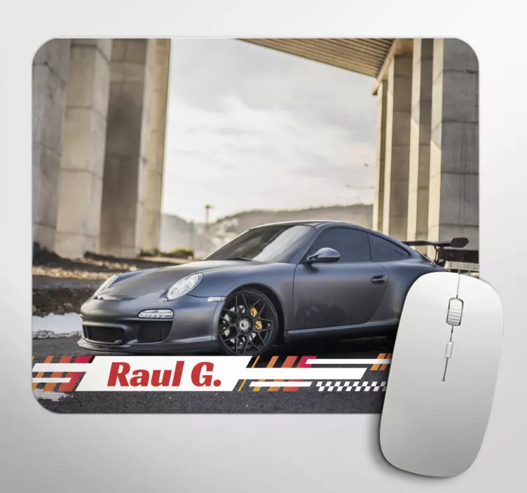 Racing cars personalised mouse mat - TenStickers