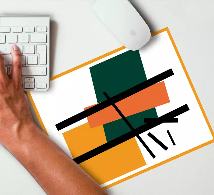 Squares and abstract art original mouse pad - TenStickers