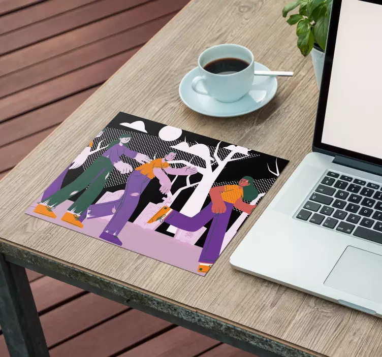 Stylish Group Walk original mouse pad - TenStickers