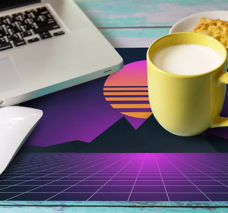 Vintage and retro sun 70's sun mouse pad - TenStickers