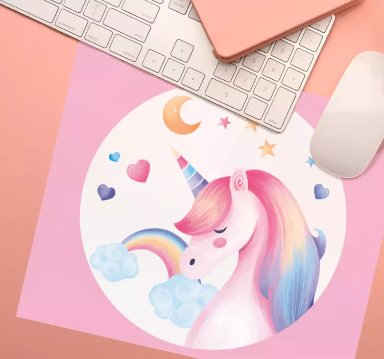 Whimsical Unicorn Fantasy mouse pad - TenStickers