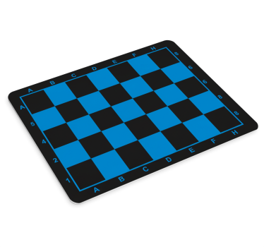 Gaming mouse pad in blue and black chessboard design - TenStickers