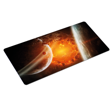 Planets explosion gaming vinyl XXL mouse pad - TenStickers