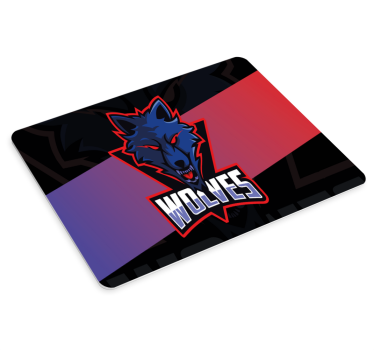 Gaming mouse pad wolf emblem design - TenStickers