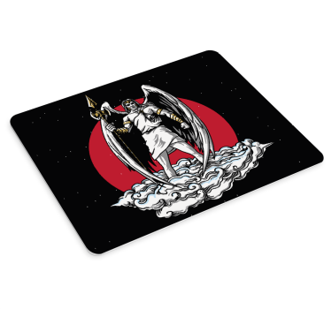 Epic winged guardian gaming mouse pad - TenStickers