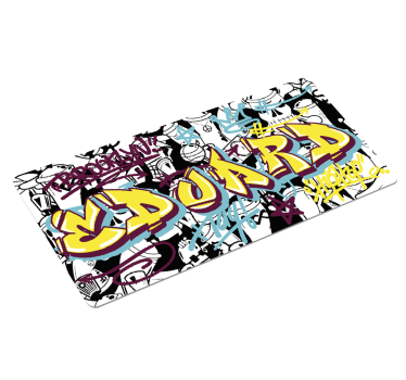 Graffiti personalizable gaming vinyl XXL mouse pad - TenStickers