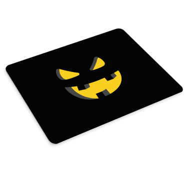 Gaming mouse pad spooky pumpkin face - TenStickers