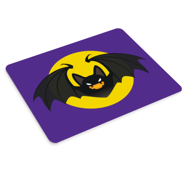 Gaming mouse pad spooky bat emblem - TenStickers