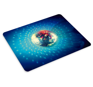 Gaming mouse pad with disco ball sparkle - TenStickers