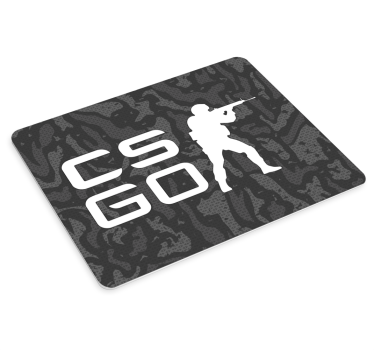 Gaming mouse pad with silhouette shooter design - TenStickers
