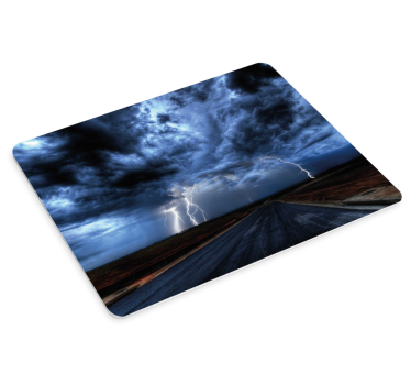 Gaming mouse pad stormy road landscape - TenStickers