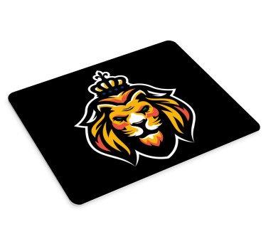 Gaming mouse pad with lion king emblem - TenStickers