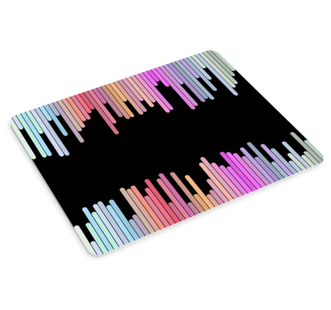 Colorful sound waves gaming mouse pad - TenStickers