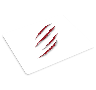 Fierce red claw marks gaming mouse pad - TenStickers