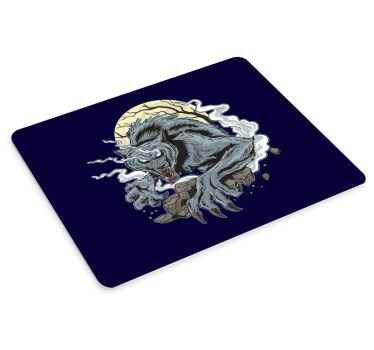 Gaming mouse pad fierce wolf howl - TenStickers