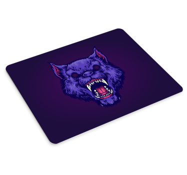 Gaming mouse pad ferocious wolf head design - TenStickers