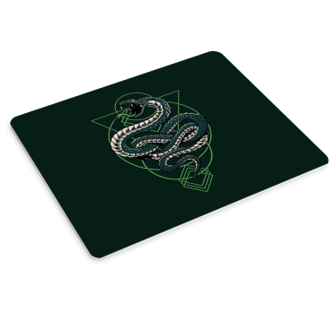 Gaming mouse pad with detailed snake illustration - TenStickers