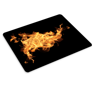 Gaming mouse pad with fiery abstract designs - TenStickers