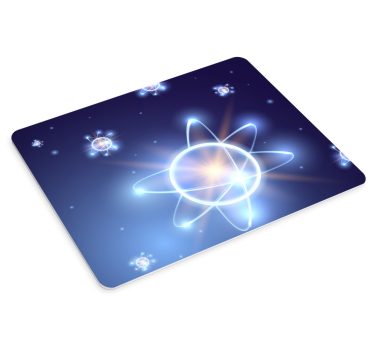 Gaming mouse pad atomic particle glow - TenStickers