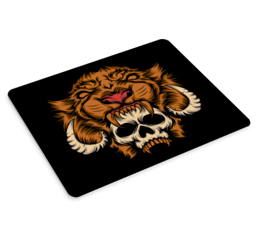 Fierce animal skull gaming mouse pad - TenStickers