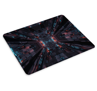 Futuristic tech depth gaming mouse pad - TenStickers