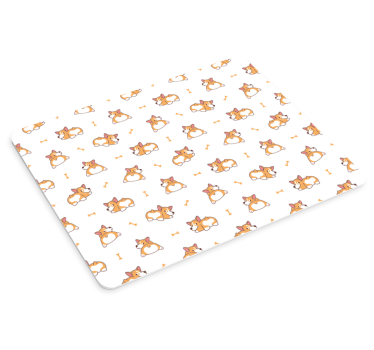 Gaming mouse pad with adorable fox characters - TenStickers