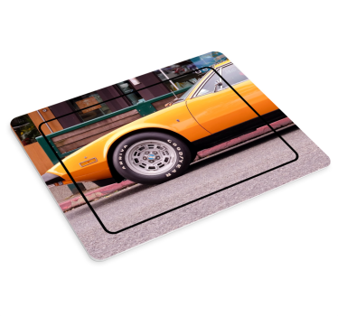 Gaming mouse pad classic yellow sports car - TenStickers