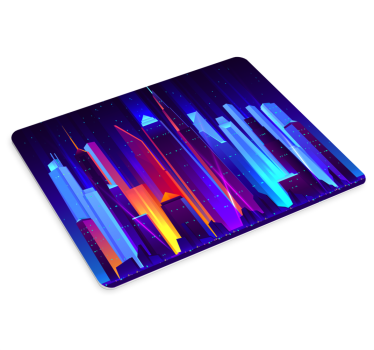 Futuristic cityscape gaming mouse pad - TenStickers
