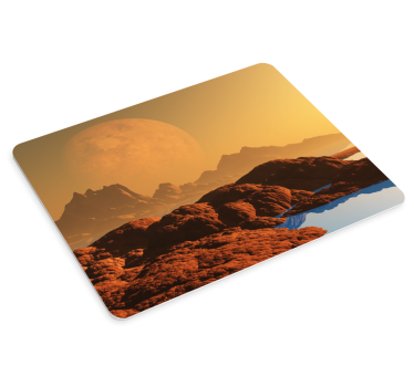 Gaming mouse pad alien landscape design - TenStickers