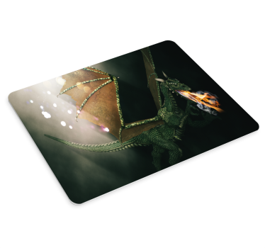 Gaming mouse pad ferocious dragon battle - TenStickers