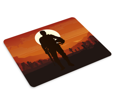 Gaming mouse pad silhouette adventurer redux - TenStickers