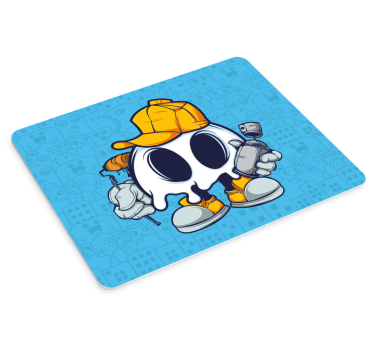 Gaming mouse pad ghost worker character - TenStickers