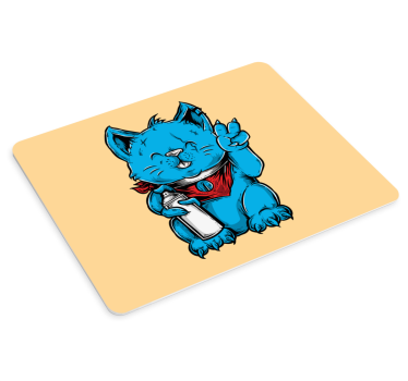 Gaming mouse pad cute cat design - TenStickers