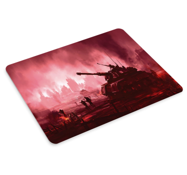 Gaming mouse pad tank battle scene - TenStickers