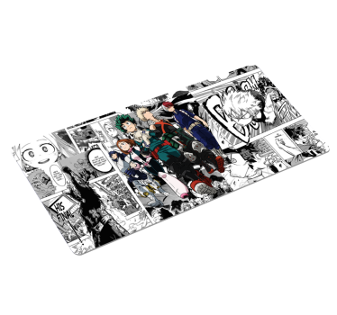Black and white characters anime mouse pad - TenStickers