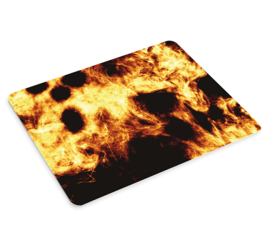 Gaming mouse pad with fiery abstract design - TenStickers
