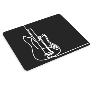 Gaming mouse pad stylish guitar design - TenStickers