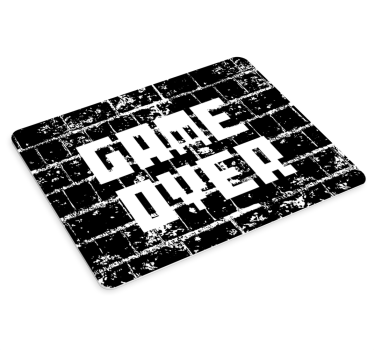 Gaming mouse pad with pixelated game over design - TenStickers