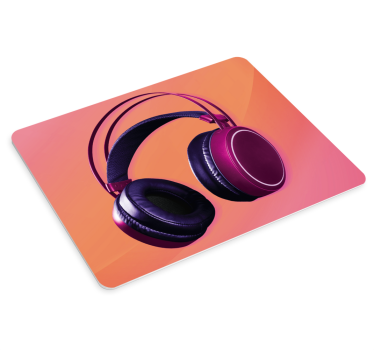 Gaming mouse pad with trendy headphone design - TenStickers