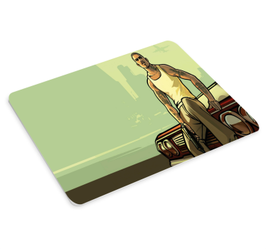 Urban character stance gaming mouse pad - TenStickers